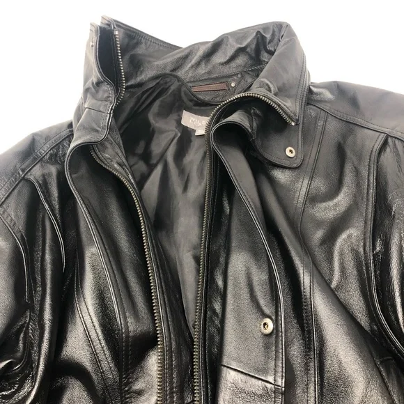 Wilsons Leather Jacket Size 2LT